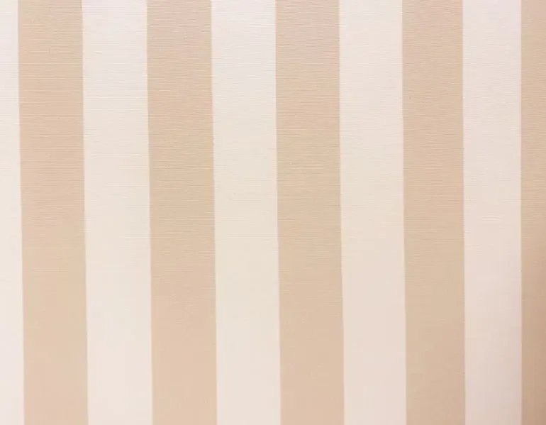 Signe Markedsparasol 3x3 - Hvid / Beige Stribet