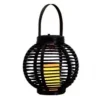 Solar Lanterne Ø21xH21 cm - Sort plast