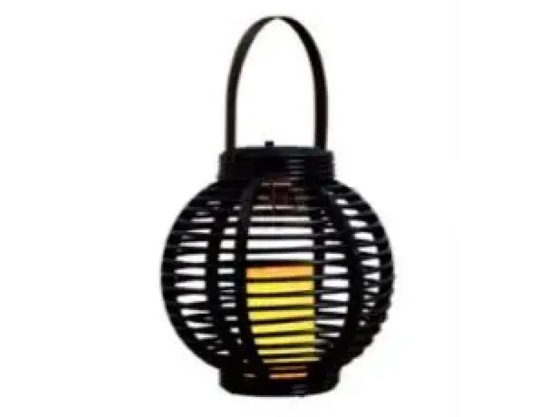 Solar Lanterne Ø21xH21 cm - Sort plast