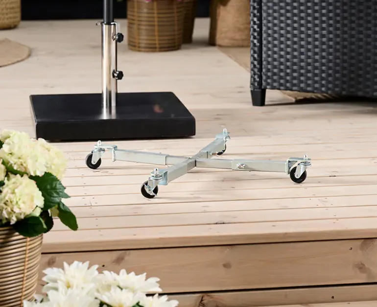 Trolley til parasolfod (40-60cm)
