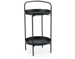 Wilma sidebord med hylde og håndtag - Sort